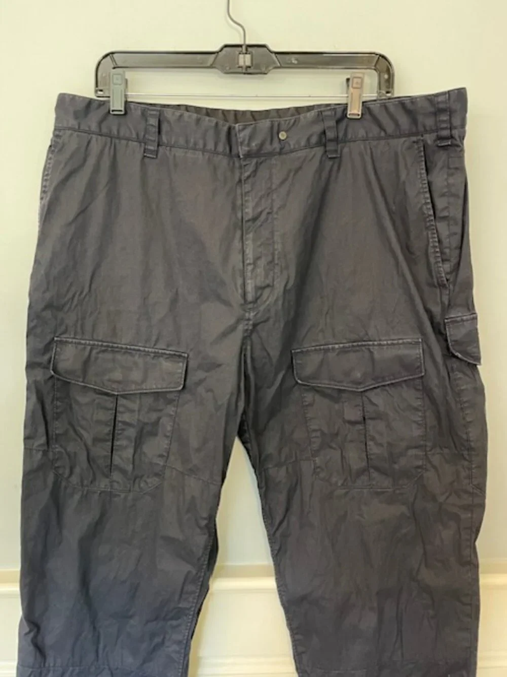 Rag & Bone Cargo Pants Navy Cotton Zip/Snap Fly Convertible Cuff Jogger 38
